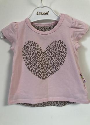 Летняя легкая натуральная футболка майка 68 74 80