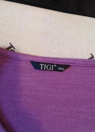 Трикотажна блуза - туніка (джерсі) бренду tigi, р. 56-585 фото