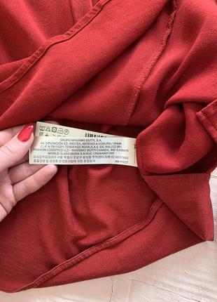 Блузка блуза massimo dutti zara, h&m топ сорочка червона кофта6 фото