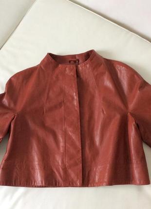 Stills короткая куртка из кожи ягненка5 фото