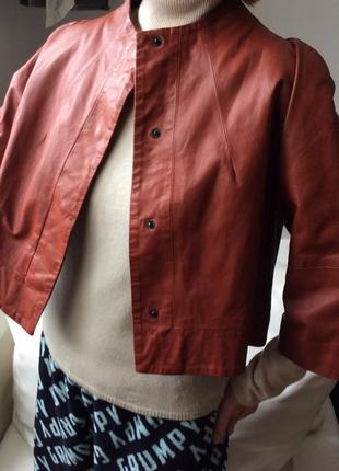 Stills короткая куртка из кожи ягненка10 фото