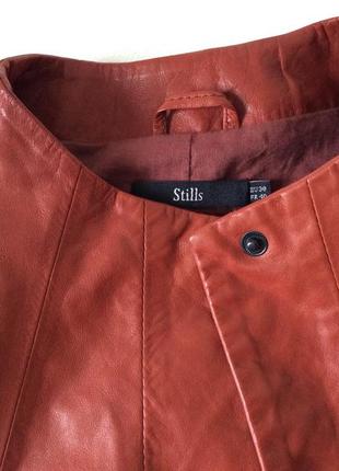 Stills короткая куртка из кожи ягненка6 фото