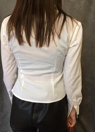 Женская блуза - рубашка белая  mattina италия6 фото