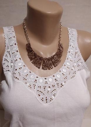 Колье rosa в золотисом цвете