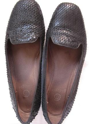 42. туфли-лоферы кожаные gidigio италия - 39,5 р. стелька 25,7 см7 фото
