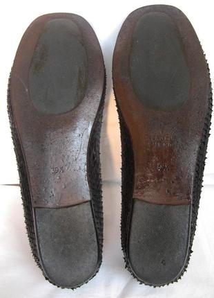 42. туфли-лоферы кожаные gidigio италия - 39,5 р. стелька 25,7 см9 фото