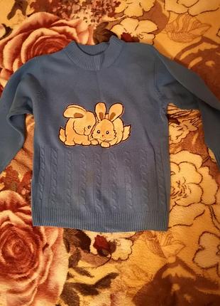 Свитер с зайчиками, кофта