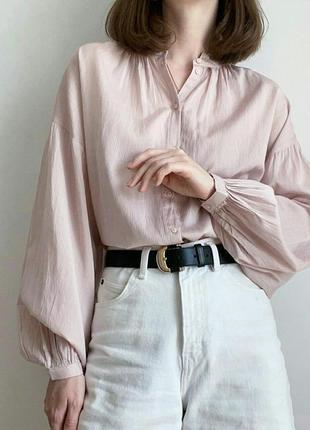 Блуза з об'ємними рукавами h&m