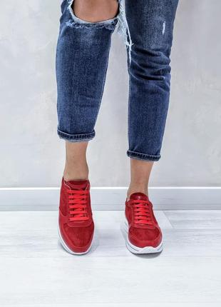 Жіночі замшеві кросівки, різні кольори6 фото