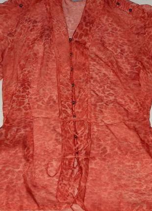 Яркая шифоновая блуза per una от m&s p.20 xxl