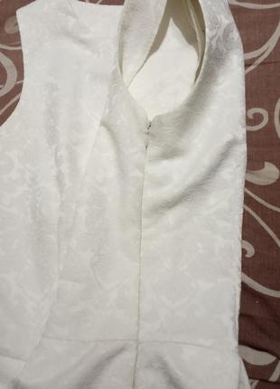 Платье выпускное белое молочное, корсет отдельно5 фото