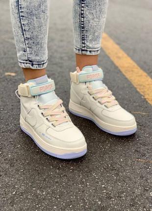 Кросівки nike af1 utility sportswear cream high кроссовки2 фото