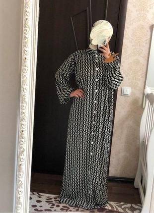 Макси платье халат размер 48-521 фото