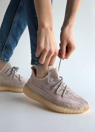 Кроссовки женские адидас adidas yeezy boost 350 v2 cream pink static