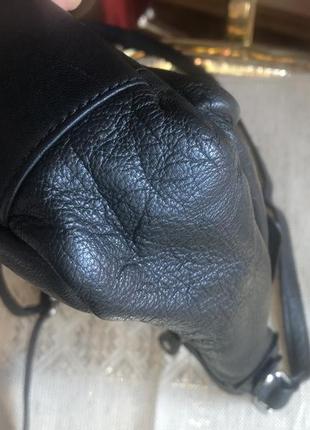 Добротная практичная кожаная сумка кросс боди, натуральная кожа,5 фото