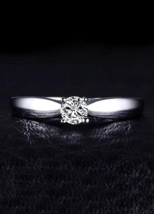 Идеальное колечко кольцо серебро как бриллиант камушек1 фото
