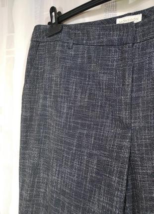 Пямые брюки из ткани под лен7 фото