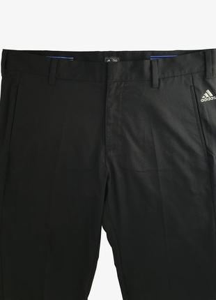 Спортивные брюки черные тонкие 34 30 adidas golf puremotion stretch 3-stripes pant b826305 фото