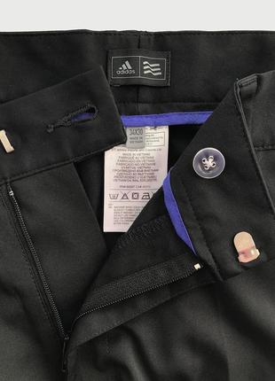 Спортивні штани чорні тонкі 34 30 adidas golf puremotion stretch 3-stripes pant b826306 фото
