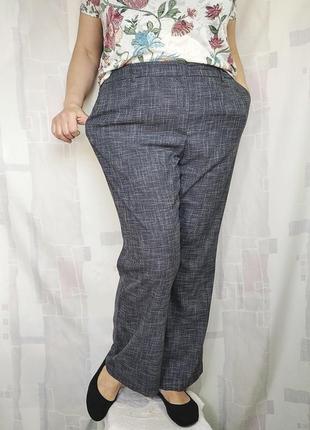 Пямые брюки из ткани под лен2 фото