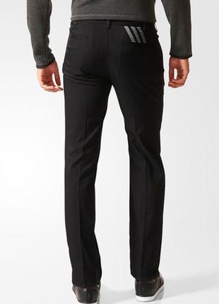 Спортивные штаны черные тонкие 34 30 adidas golf puremotion stretch 3-stripes pant b82630