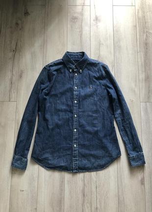 Джинсовая рубашка polo ralph lauren levis klein1 фото