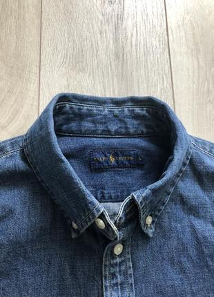 Джинсовая рубашка polo ralph lauren levis klein2 фото