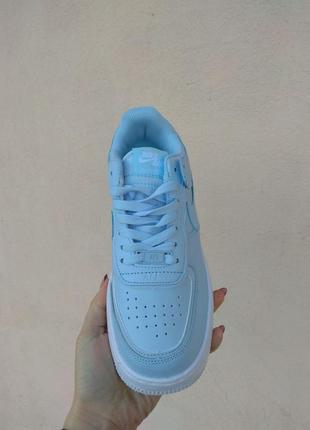 Air force 1 low oceanic blue голубые женские кроссовки блакитні жіночі кросівки8 фото