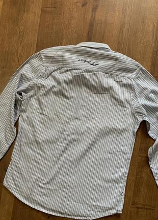Рубашка desigual с надписями в полоску s10 фото