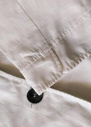 Белоснежный льняной пиджак от gerry weber / оригинал / красивый 100%лен с напылением10 фото
