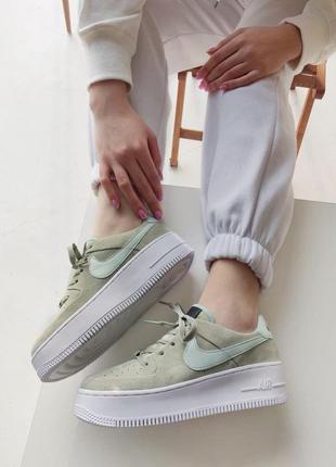 Женские кроссовки nike air force 1 olive 36-37-38-39-40