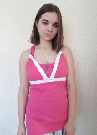 Спортивная майка с топом nike fit dry