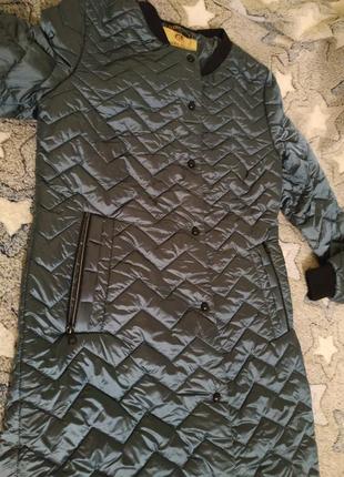 Шикарное удлинённое пальто,бомпер, люкс качество, размер с/ м.2 фото