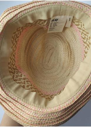 Красивая шляпа от солнца ✨h&m✨ панама для девочки4 фото