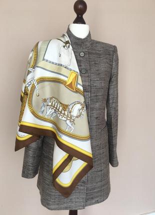 Шелковый платок hermes paris grand apparat silk scarf vintage 100% оригинал7 фото
