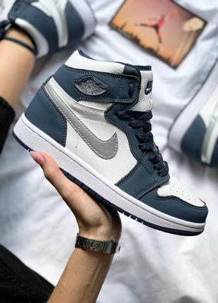 Nike air jordan 1 кроссовки найк джордан кросівки жіночі