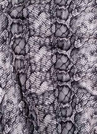 Лёгкая блуза змеиный принт, кофточка7 фото