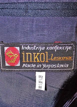 Шикарный полу-шерстяной мужской пиджак югославия размер 172/104/964 фото