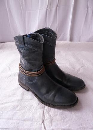 Італія чоботи/ботинки/челсі. lavorazione artigano  giga denim