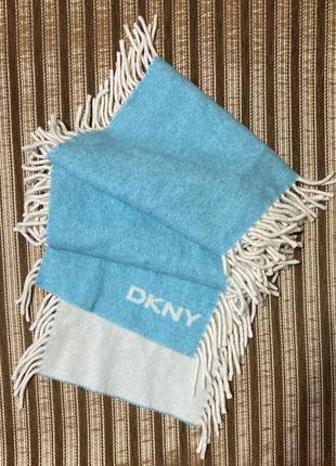 Шарф dkny wool scarf made in italy