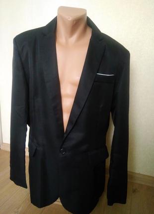Чорний піджак на 1 гудзик/ блейзер  fzl feng zhi lan1 фото