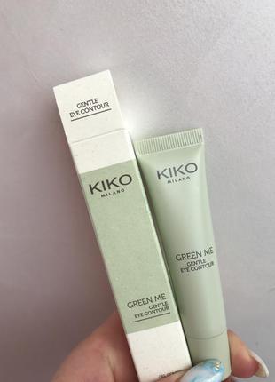 Зволожуючий гель для контуру очей kiko milano new green me1 фото