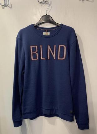 Синий мужской  свитшот blend, размер l