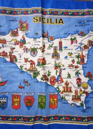 Рушник sicilia кухонне натуральна бавовна cotton