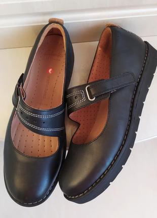 Шкіряні туфлі clarks,по бірці 38 р,в'єтнам2 фото