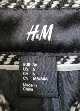 Двубортное теплое пальто h&m7 фото