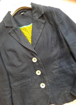 Пиджак льняной  жакет из льна6 фото