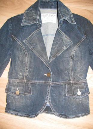 Джинсовая куртка пиджак motor jeans4 фото