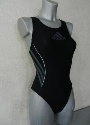 Xs/36 adidas,оригинал!чорний купальник для плавання новий