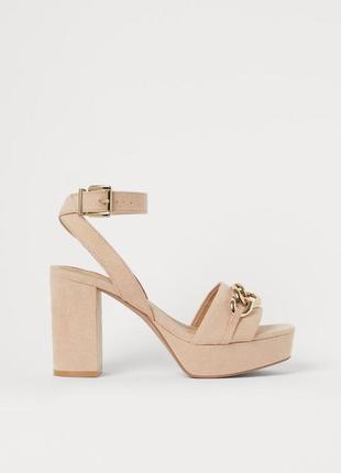 Босоніжки на платформі h&m p.39